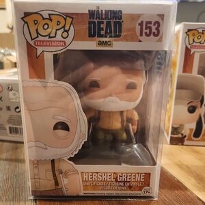 Funko Pop! Hershel Greene Figure with White Beard and Brown Outfit